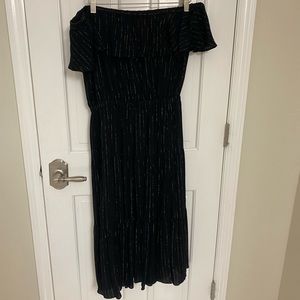 Michael Kors black dress with gold stripes